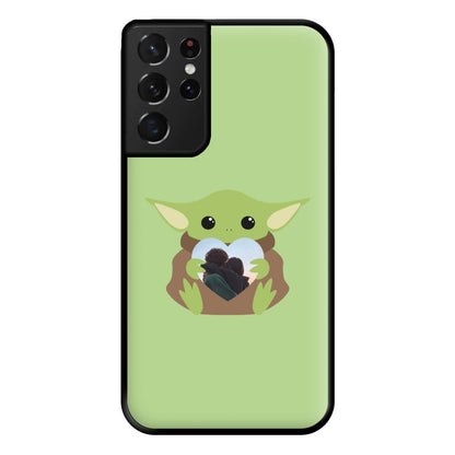 Baby Yoda - Personalised Couples Phone Case for Galaxy S21 Ultra