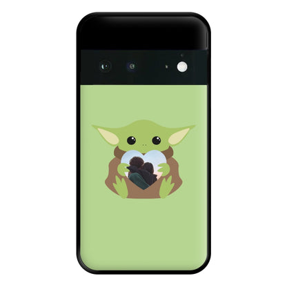 Baby Yoda - Personalised Couples Phone Case for Google Pixel 6a