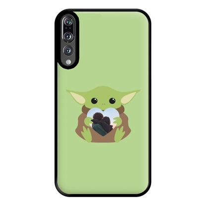 Baby Yoda - Personalised Couples Phone Case for Huawei P20 Pro