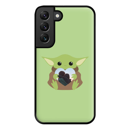 Baby Yoda - Personalised Couples Phone Case for Galaxy S22 Plus