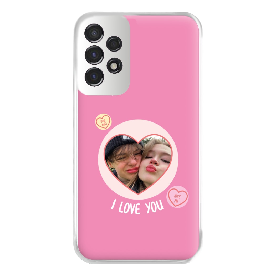 I Love You - Personalised Couples Phone Case for Galaxy A53