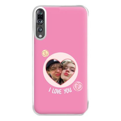 I Love You - Personalised Couples Phone Case for Huawei P20 Pro