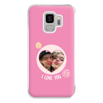 I Love You - Personalised Couples Phone Case for Galaxy S9 Plus