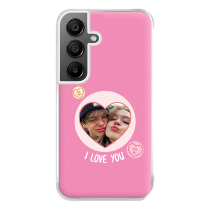 I Love You - Personalised Couples Phone Case for Galaxy A55