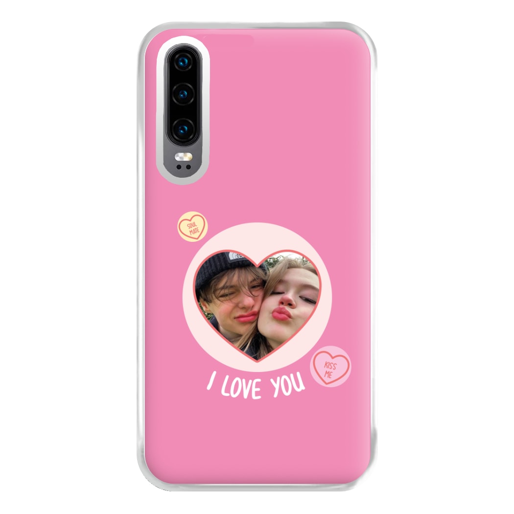 I Love You - Personalised Couples Phone Case for Huawei P30