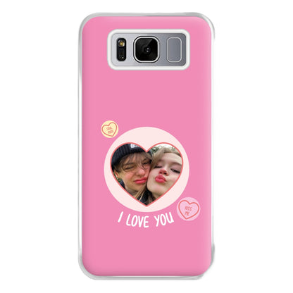 I Love You - Personalised Couples Phone Case for Galaxy S8 Plus