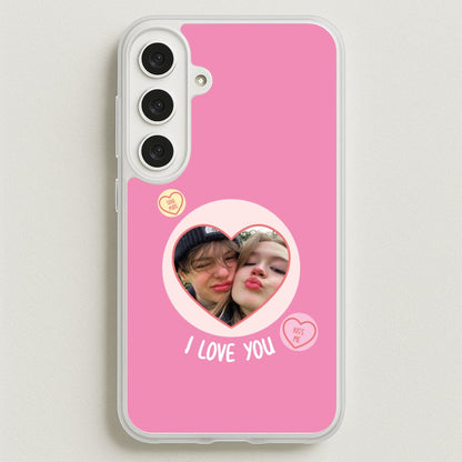 I Love You - Personalised Couples Phone Case for Galaxy S25FE