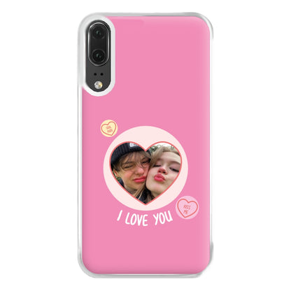 I Love You - Personalised Couples Phone Case for Huawei P20