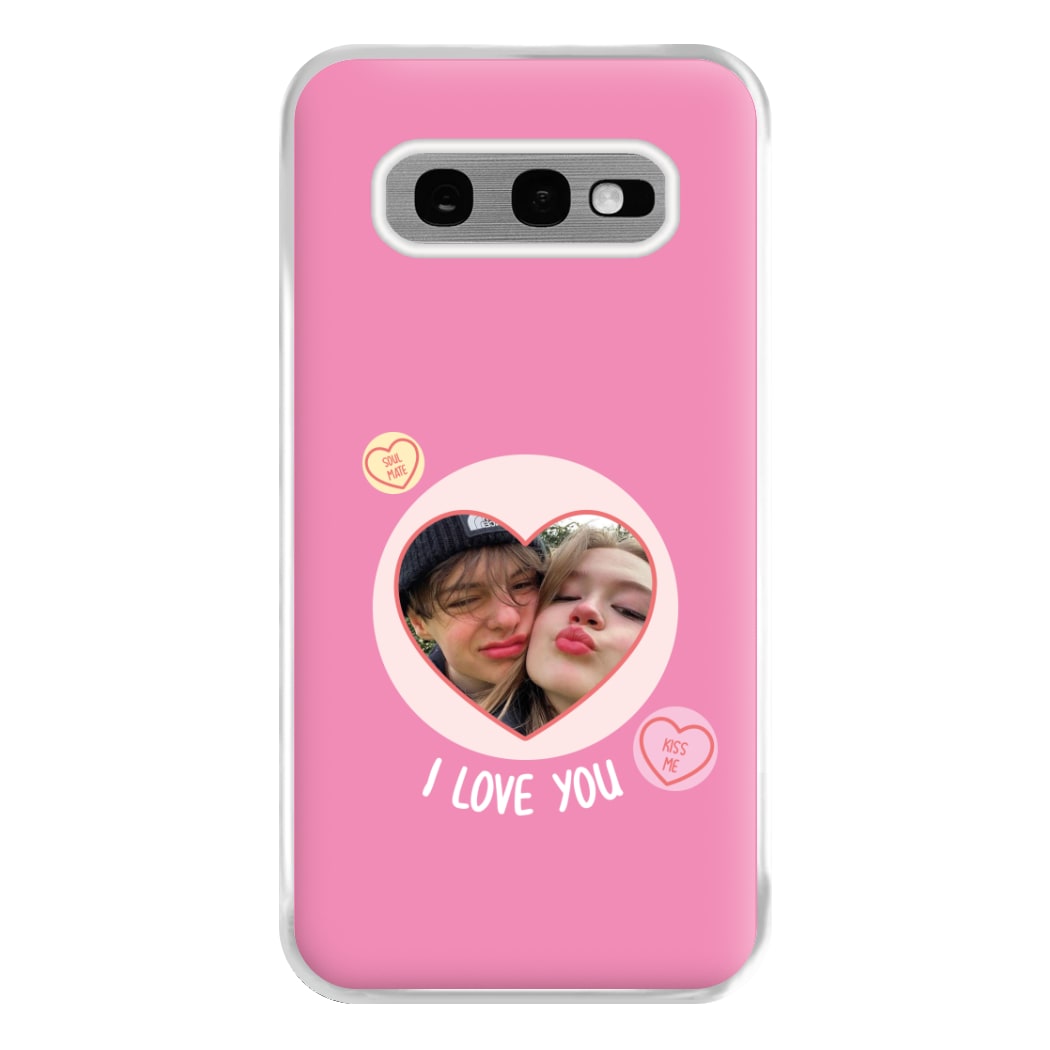 I Love You - Personalised Couples Phone Case for Galaxy S10e