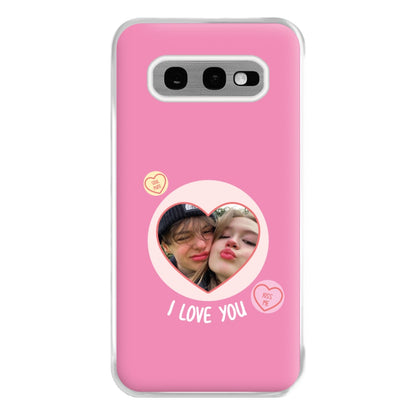 I Love You - Personalised Couples Phone Case for Galaxy S10e