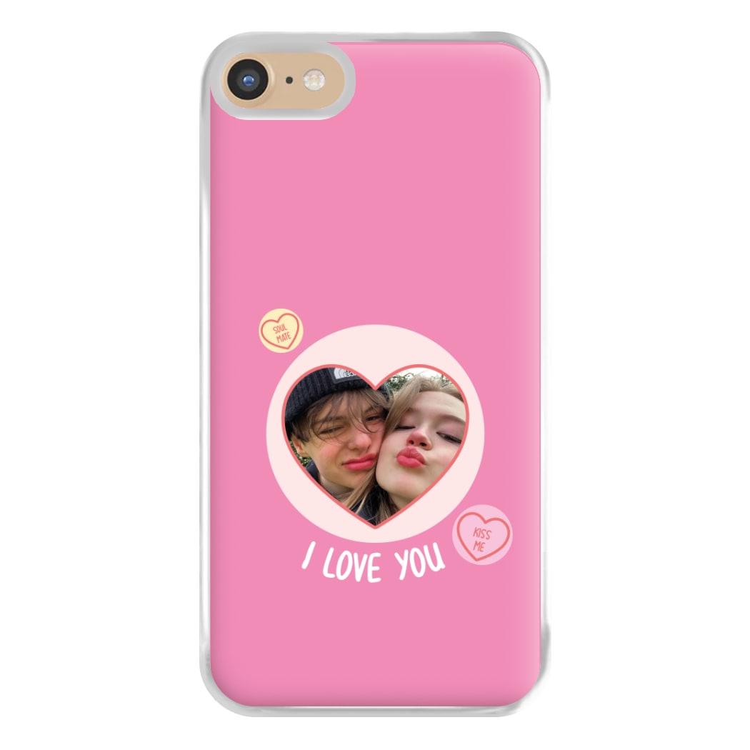 I Love You - Personalised Couples Phone Case for iPhone 6 / 7 / 8 / SE