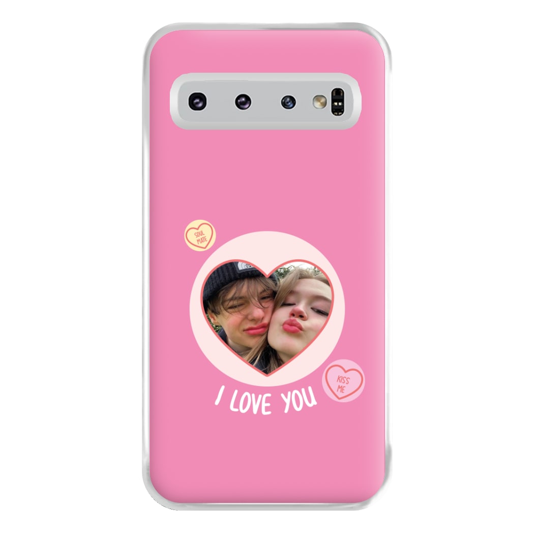 I Love You - Personalised Couples Phone Case for Galaxy S10 Plus