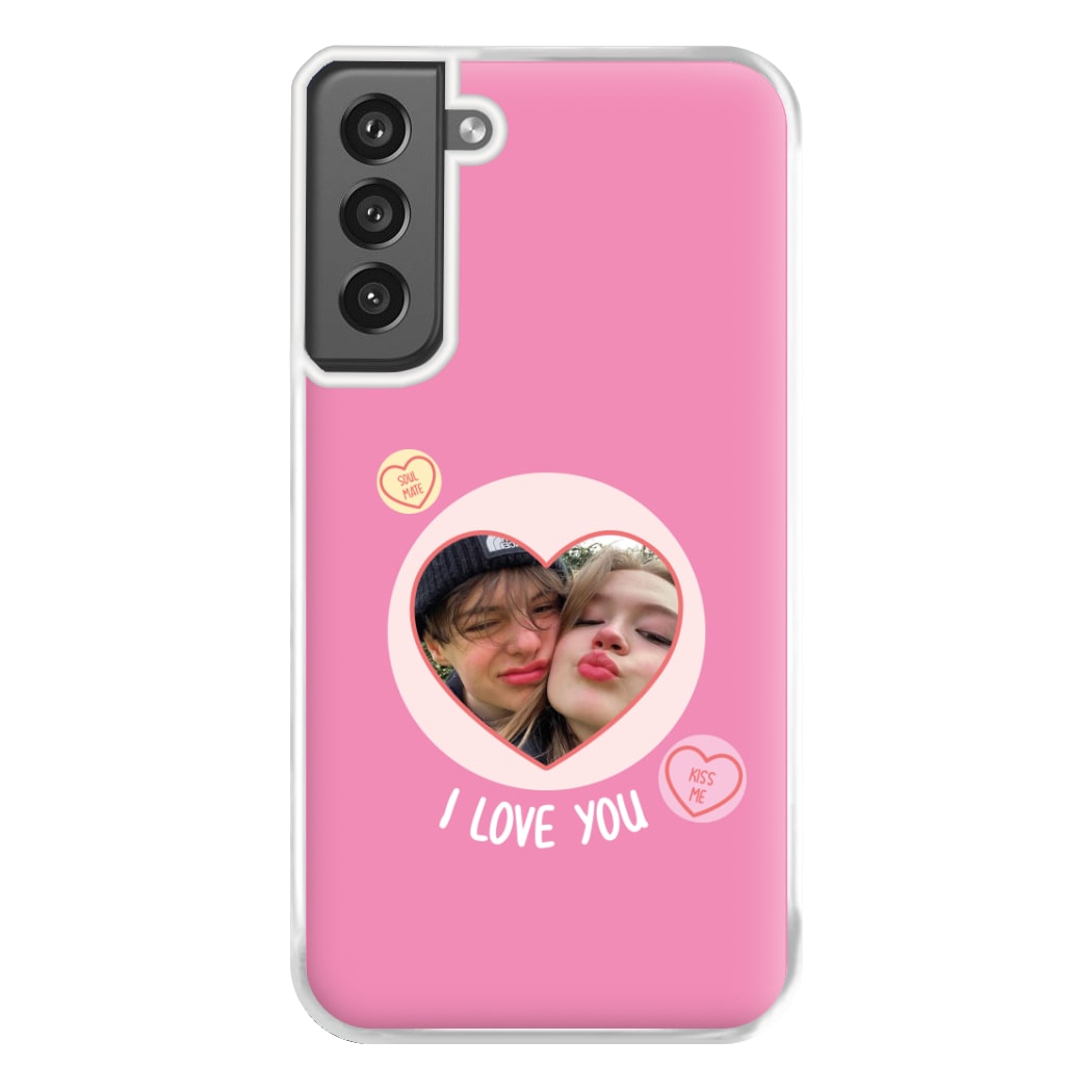 I Love You - Personalised Couples Phone Case for Galaxy S21FE