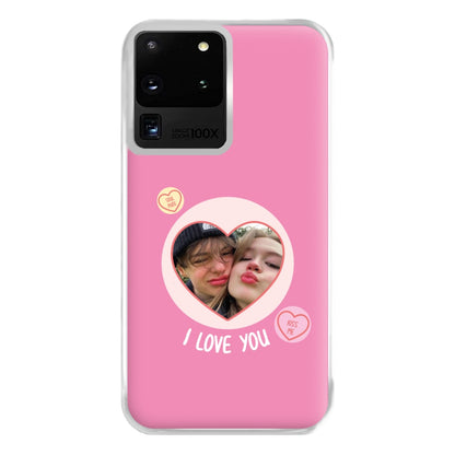 I Love You - Personalised Couples Phone Case for Galaxy S20 Ultra