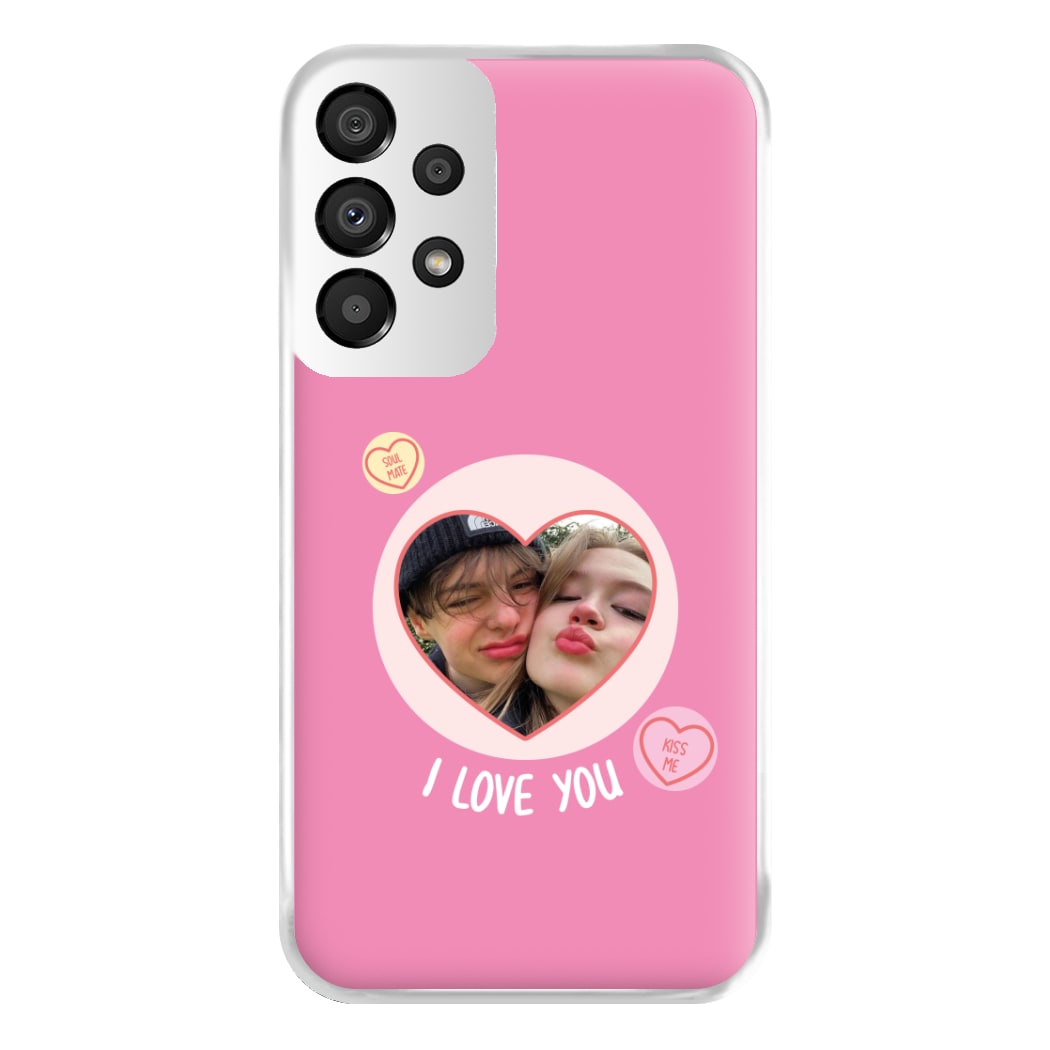 I Love You - Personalised Couples Phone Case for Galaxy A33