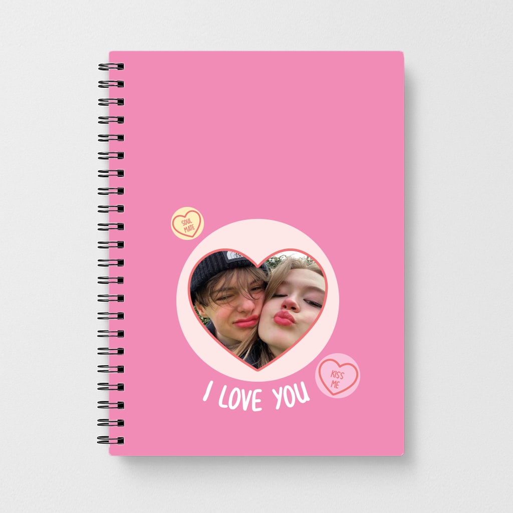 I Love You - Personalised Couples Notebook
