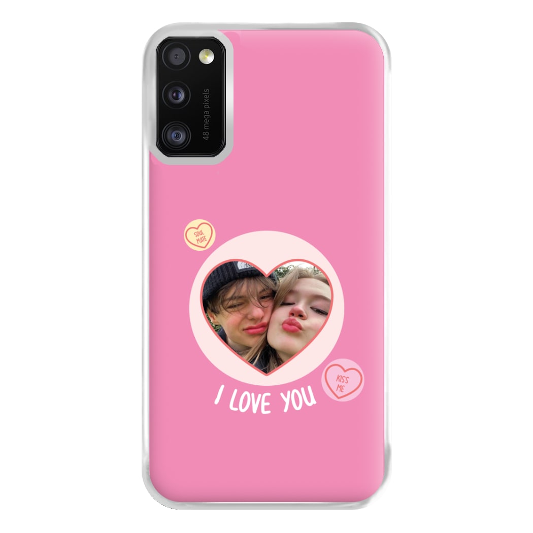 I Love You - Personalised Couples Phone Case for Galaxy A41