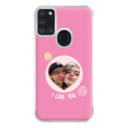 I Love You - Personalised Couples Phone Case for Galaxy A21s