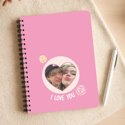 I Love You - Personalised Couples Notepad