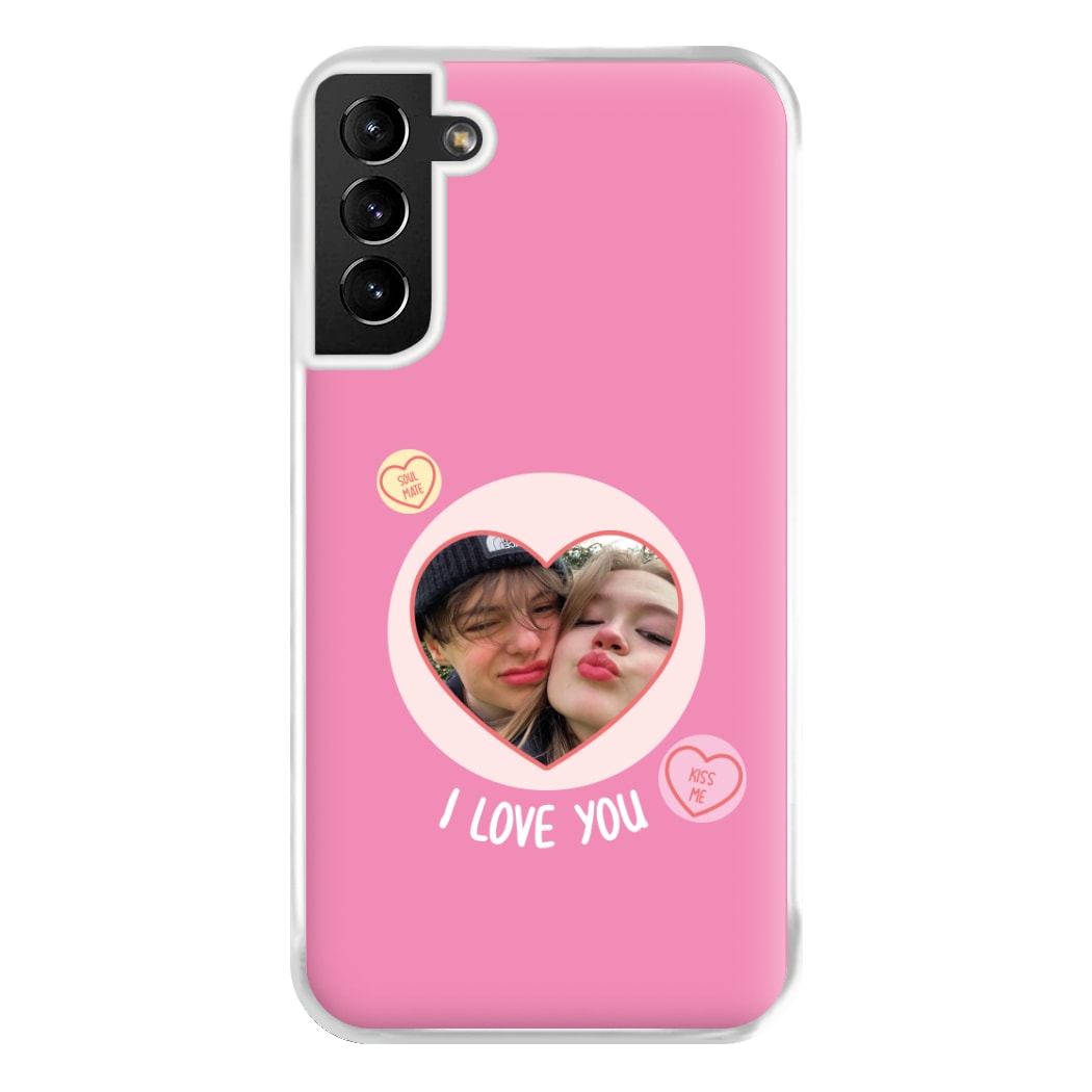 I Love You - Personalised Couples Phone Case for Galaxy S21 Plus