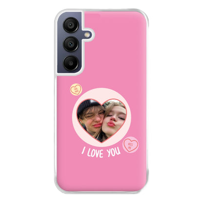 I Love You - Personalised Couples Phone Case for Galaxy A16