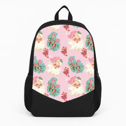 Pink Vintage Santa Christmas Backpack 1