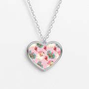 Pink Vintage Santa Christmas Necklace 3