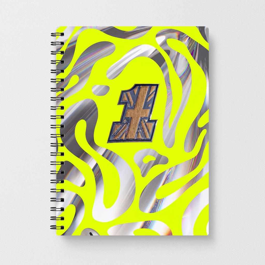 Neon Chrome Norris Notebook