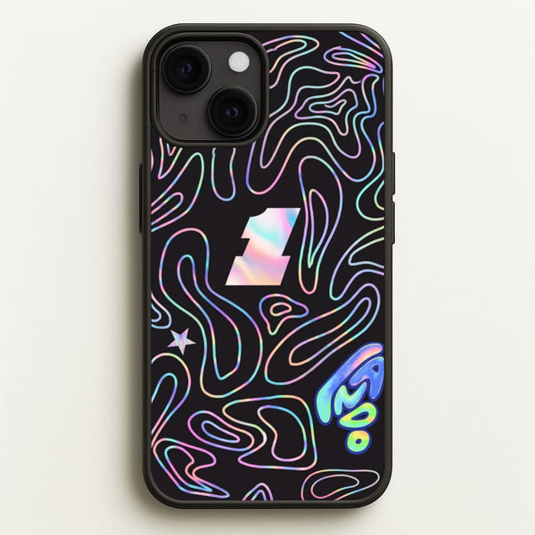 Black and Neon Lando Norris Phone Case - iPhone 13 Mini / Standard