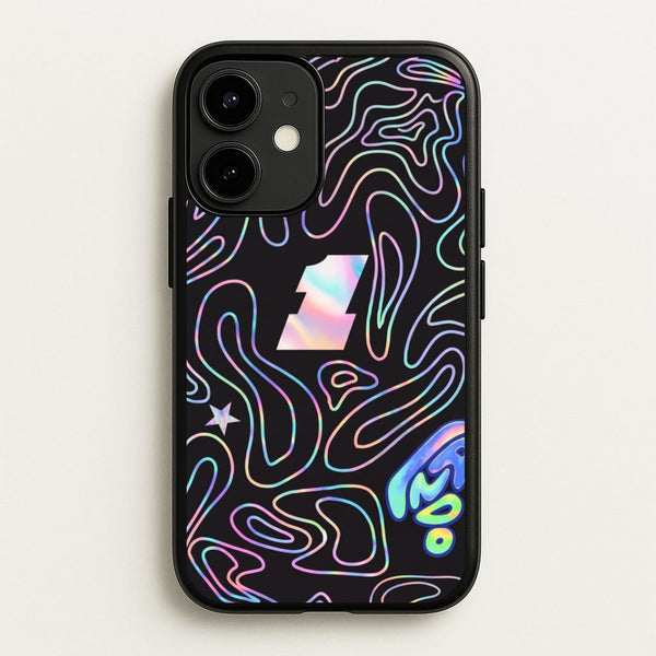Black and Neon Lando Norris Phone Case - iPhone 12 Mini / Standard