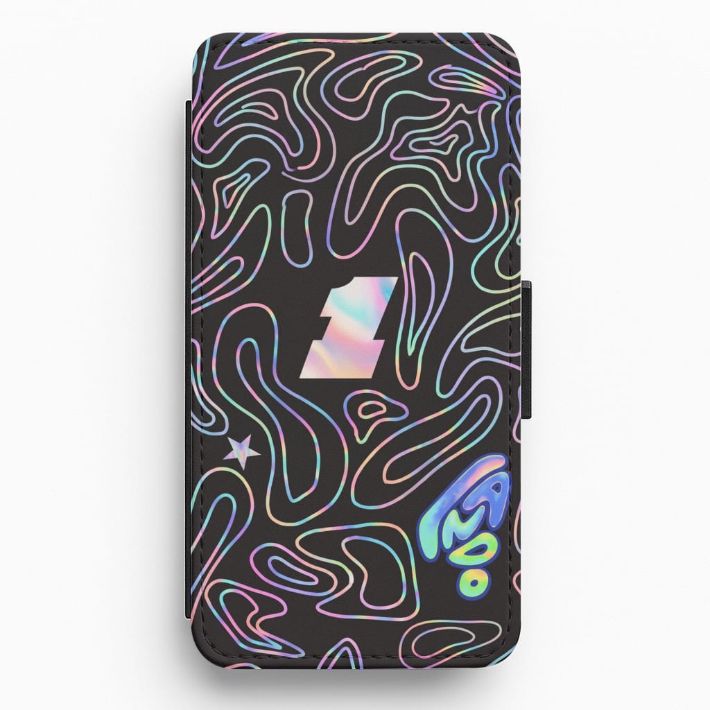 Black and Neon Norris Flip / Wallet Phone Case