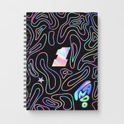 Black and Neon Norris Notebook 1