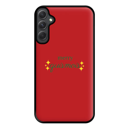 Red - Quismois Phone Case for Galaxy A34