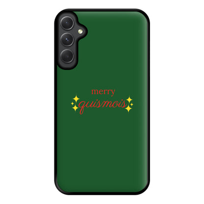 Green - Quismois Phone Case for Galaxy A34