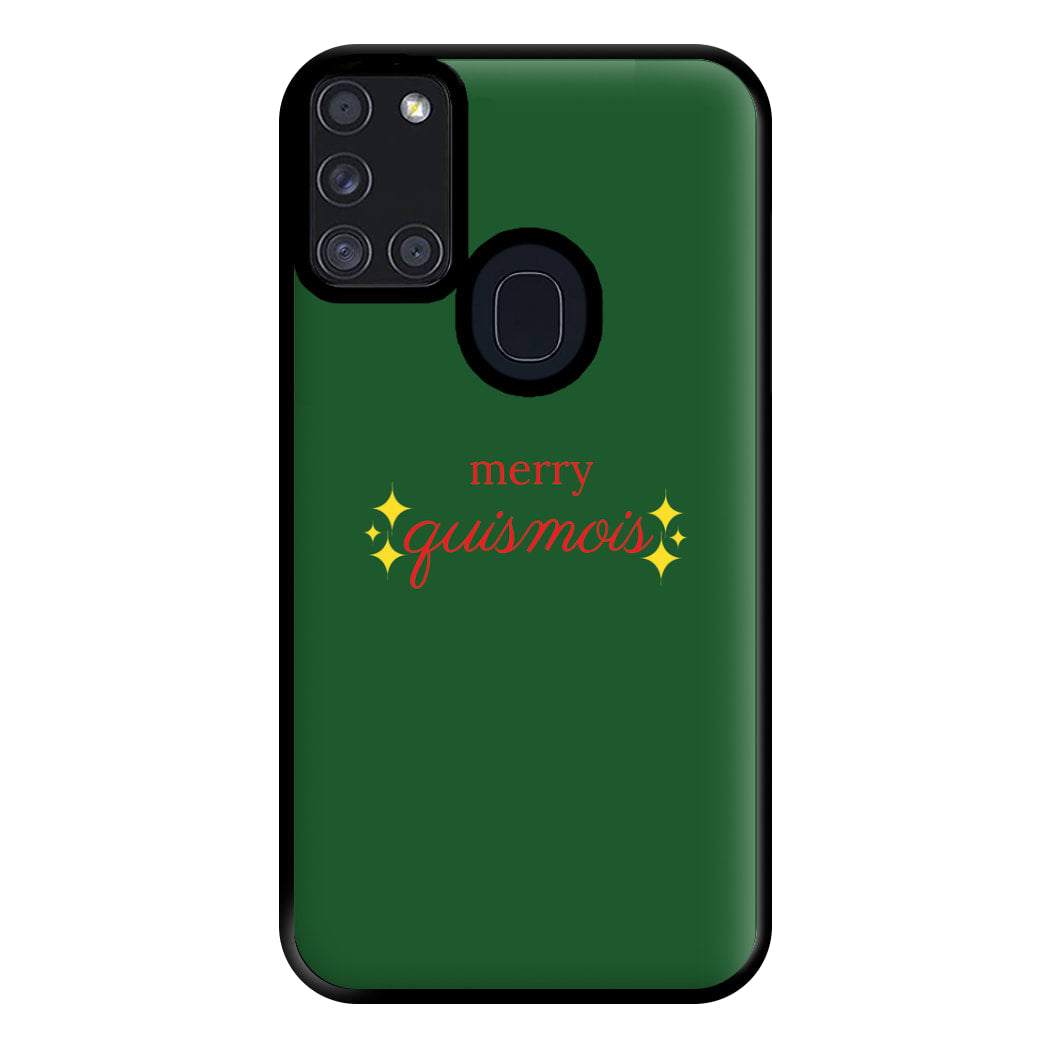 Green - Quismois Phone Case for Galaxy A21s