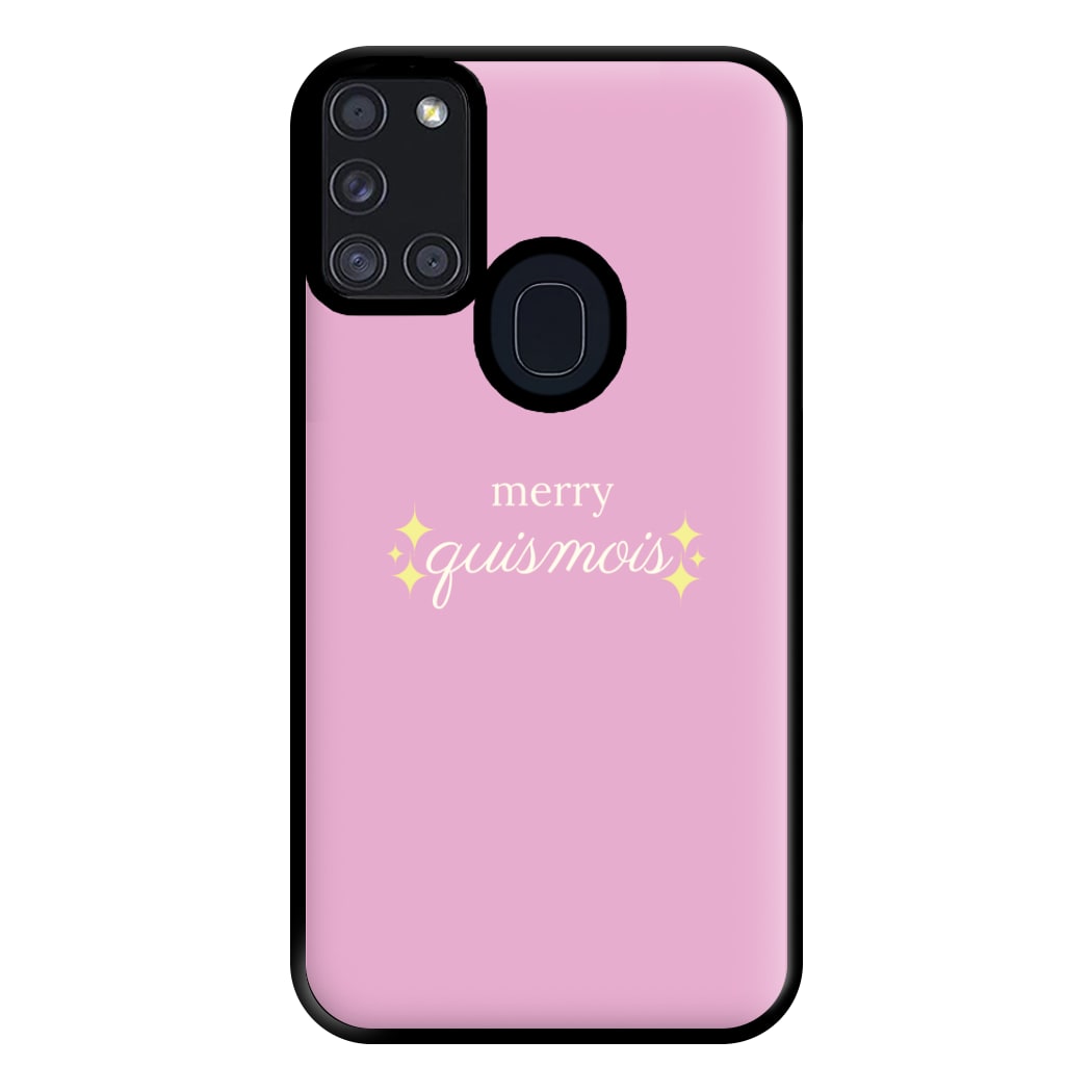 Pink - Quismois Phone Case for Galaxy A21s