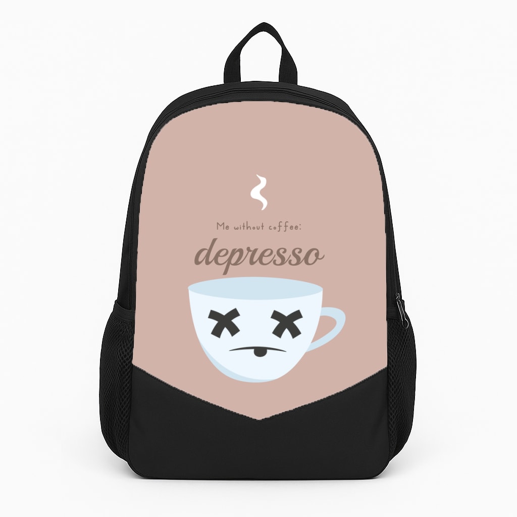 Depresso - Funny Quotes Backpack
