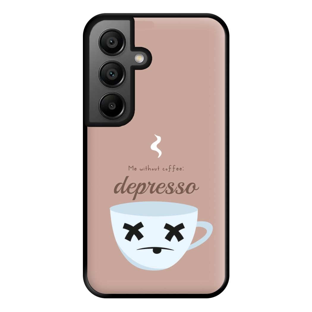 Depresso - Funny Quotes Phone Case for Google Pixel 8