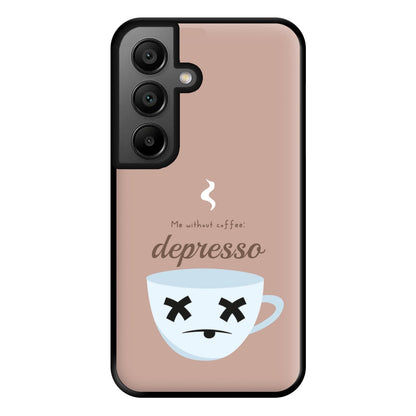 Depresso - Funny Quotes Phone Case for Google Pixel 8