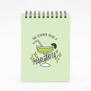 This Senorita Needs A Margarita - Funny Quotes Notebook 4
