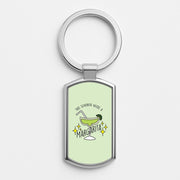 This Senorita Needs A Margarita - Funny Quotes Luxury Keyring 1