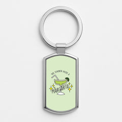 This Senorita Needs A Margarita - Funny Quotes Luxury Keyring