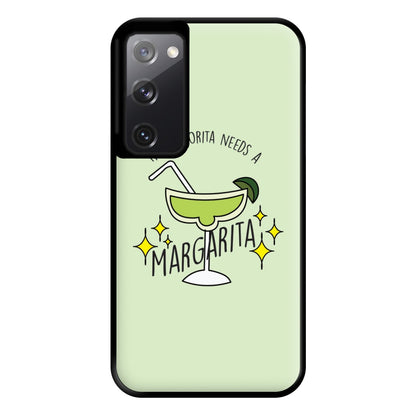 This Senorita Needs A Margarita - Funny Quotes Phone Case for Galaxy S20FE