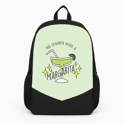 This Senorita Needs A Margarita - Funny Quotes Backpack