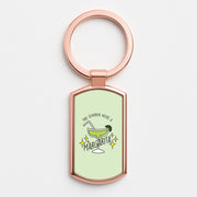 This Senorita Needs A Margarita - Funny Quotes Luxury Keyring 4