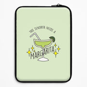 This Senorita Needs A Margarita - Funny Quotes Laptop Sleeve 1