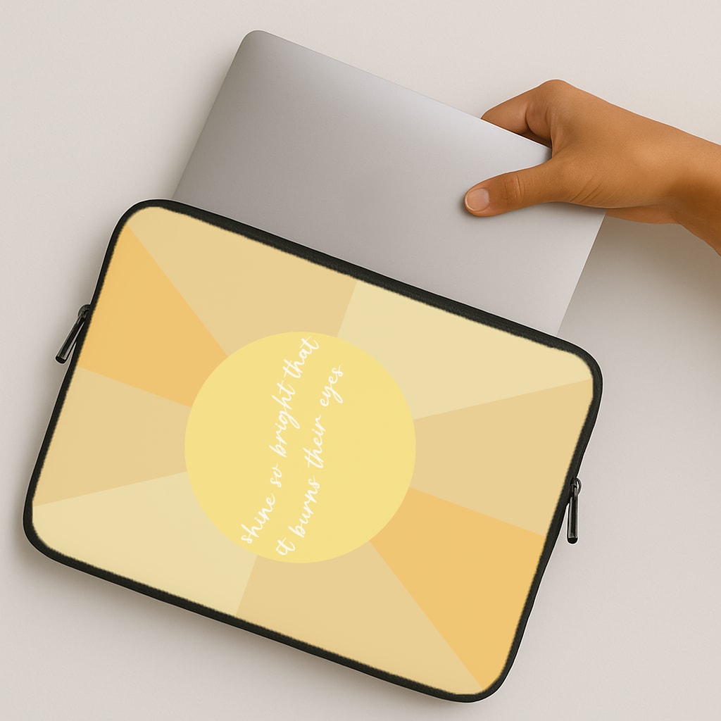 Shine So Bright It Burns Their Eyes - Funny Quotes MacBook Case