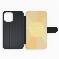 Shine So Bright It Burns Their Eyes - Funny Quotes Flip Phone Case