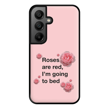 Roses Are Red I'm Going To Bed - Funny Quotes Phone Case for Google Pixel 8