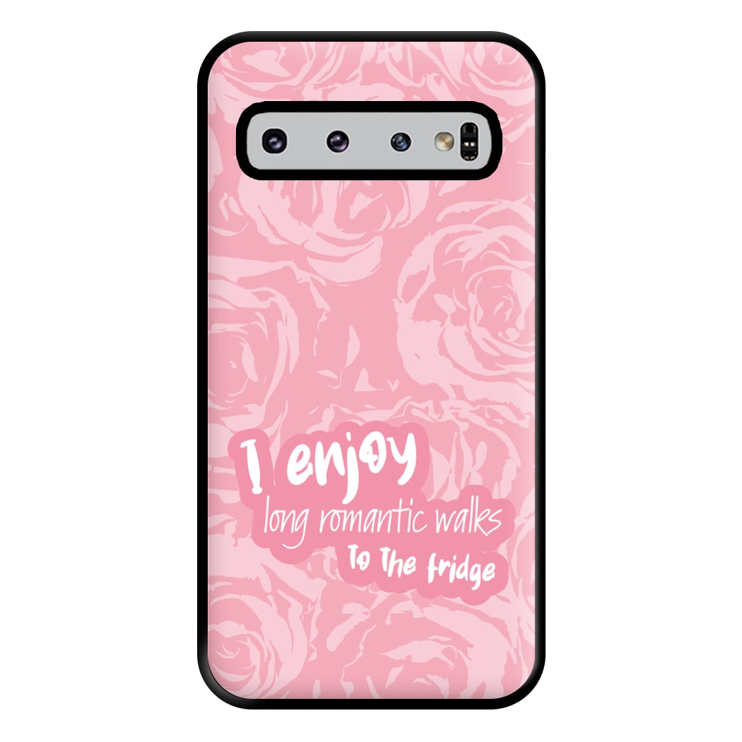 I Enjoy Long Romantic Walks - Funny Quotes Phone Case for Galaxy S10 Plus